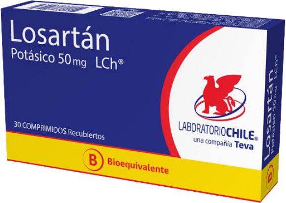 Losartán: 50 mg