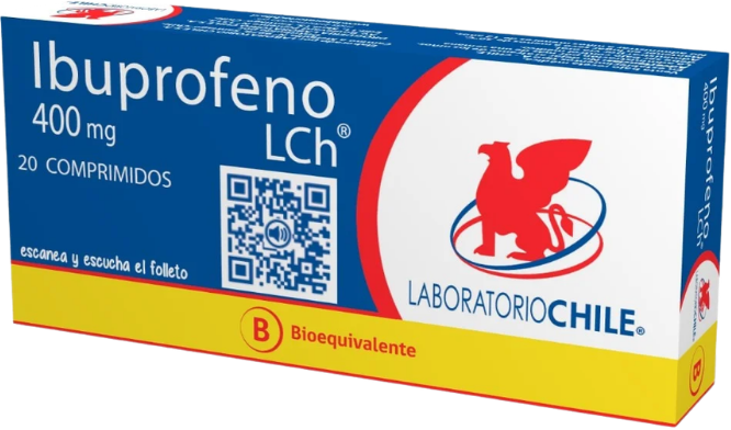 Ibuprofeno: 400 mg